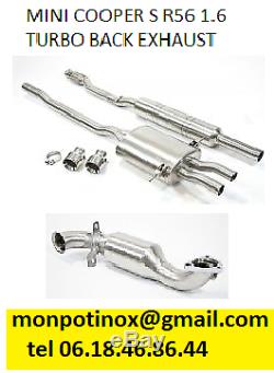 # Stainless Steel Exhaust With Or Without Mini Cooper Valves Mini One R50 R53 R56 F56