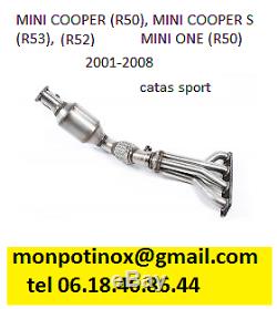 # Stainless Steel Exhaust With Or Without Mini Cooper Valves Mini One R50 R53 R56 F56