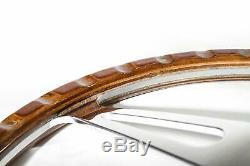 Steering Wheel Classic 13 '' To Restore Wooden Ford Mgb Midget Ac