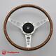 Steering Wheel Classic 13 '' To Restore Wooden Vintage Gt Mga Mgb Midget Ac