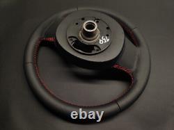 Steering Wheel Mini Cooper ONE R55 R56 R57 2 Spokes Leather Red Stitching