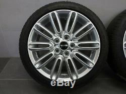 Summer Tires On 17 Inch Original Mini Jcw F55 F56 F57 Spoke Rims 500 6856099