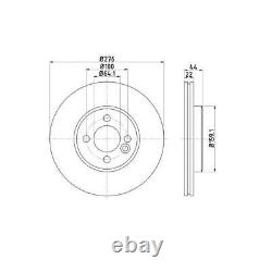 Textar Front Brake Discs + Pads for Mini R50 One COOPER S D Up To