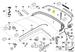 True Mini R52 Convertible Rear Left Roof Top Moulding N/a 51137123437