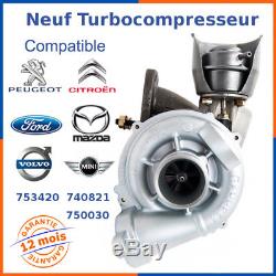 Turbo Charger New For Peugeot 1007 1.6 Hdi 110 HP 753420-0004, 750030-5001s