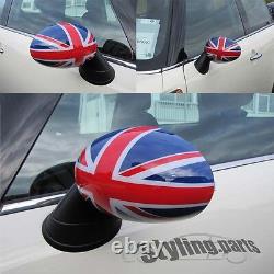 Union Jack Mirrors Suitable for Mini One Cooper 11/2006 R55 R56 R57