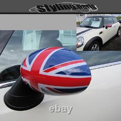 Union Jack Mirrors Suitable for Mini One Cooper 11/2006 R55 R56 R57