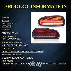 VLAND Red LED Tail Lights for Mini Cooper Clubman F54 N 2015-23 With Animation