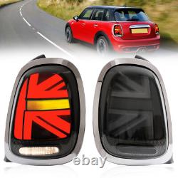 VLAND smoked LED taillights for BMW Mini Cooper F55-F57 2014-2019 sequential