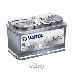 Varta F21 Dynamic Silver Agm 580 901 080 Car Battery 80ah Ready To