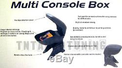 Accoudoir Console Central en Cuir Noir Spécifique pour Mini Cooper One R55 R56