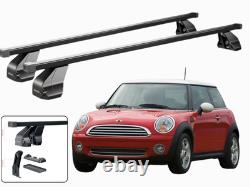 Barres Portatout Pour Mini One Cooper (R50-R56) 3 Portes 2001-2013 Menabo Noires