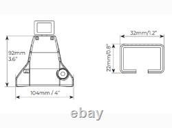Barres Portatout Pour Mini One Cooper (R50-R56) 3 Portes 2001-2013 Menabo Noires
