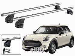 Barres Porte-Tout Pour Mini One Cooper (F55) 3 Portes 2014-2018 Menabo Aluminium