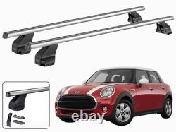 Barres Porte-Tout Pour Mini One Cooper (F55) 5 Portes 2014-2018 Menabo Aluminium