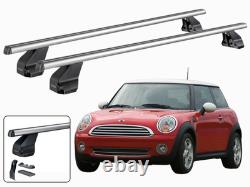 Barres Porte-Tout Pour Mini One Cooper (R50) 3 Portes 2001-2013 Menabo Aluminium