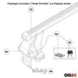 Barres de toit Transversales pour Mini One Cooper 2014-2018 Alu Gris 3 portes