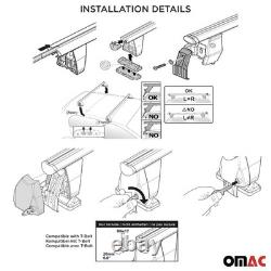 Barres de toit Transversales pour Mini One Cooper 2014-2018 Alu Gris 3 portes