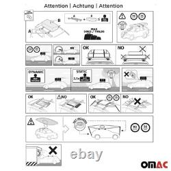 Barres de toit Transversales pour Mini One Cooper 2014-2018 Alu Gris 3 portes