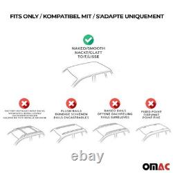 Barres de toit Transversales pour Mini One Cooper 2014-2018 Noir 2x 3 portes