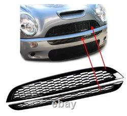 Calandre pour MINI COOPER S One R50 R52 R53 Sports Grill Noir Brillant