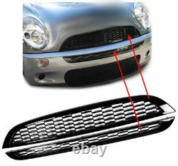 Calandre pour Mini One R50 R52 R53 Sports Grill Noir Brillant