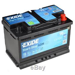 Exide Ek700 70ah AGM Start Stop Batterie de Voiture Micro-Hybrid