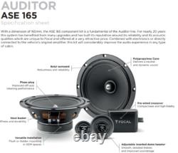 FOCAL ASE-165 Set 4 Haut Parleur Mini One Cooper R50-R52 -R53 et Cabrio Brkt