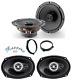 Focal Set 4 Haut Parleur Pour Mini One Cooper R50-r53 Et Cabrio Brkt Avant Auto