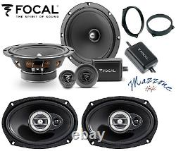 Focal Set 6 Haut Parleur Pour Mini One Cooper R50-R53 et Cabrio Brkt Ant Voiture