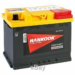 Hankook 12V 60Ah AGM Start Stop Batterie de Démarrage Pour Voiture 242x174x190mm