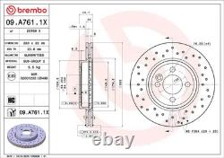 Jeu de 2 disques de frein BREMBO 09. A761.1X MINI MINI 1.6 Cooper D