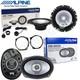 Kit 6 Haut-parleurs Alpine Sxe Antérieurs Pour Mini One Cooper R50 R53