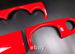 MK1 Mini Cooper/S / One Jcw R50 R52 R53 Brillant Rouge Tableau Housse Pour Rhd