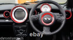 MK2 Mini Cooper/S / One R55 R56 R57 R58 R59 Rouge Tableau Intérieur Bague Kit