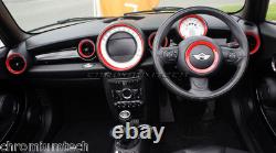 MK2 Mini Cooper/S / One R55 R56 R57 R58 R59 Rouge Tableau Intérieur Bague Kit