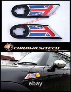 MK2 Mini Cooper/S / One R55 R56 R57 R58 R59 Union Jack Côté Chrome Lampe Hublots