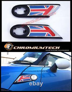 MK2 Mini Cooper/S / One R55 R56 R57 R58 R59 Union Jack Côté Chrome Lampe Hublots