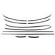 Mini Cooper F56 Noir Brillant Métal Taille Bordure Garniture, 2014 + One Jcw S
