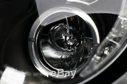 Mini Cooper One R50 01-06 Noir LED DRL Angel Eyes Phares Set Paire