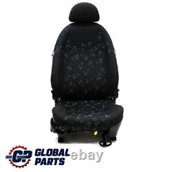 Mini Cooper One R50 Siège Avant Droit en Tissu Aléatoire Panther Black