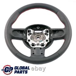 Mini Cooper One R55 R56 R57 R60 R61 Sport Volant avec NEUF Noir Cuir Rouge Fils