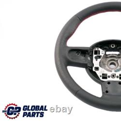 Mini Cooper One R55 R56 R57 R60 R61 Sport Volant avec NEUF Noir Cuir Rouge Fils