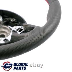 Mini Cooper One R55 R56 R57 R60 R61 Sport Volant avec NEUF Noir Cuir Rouge Fils