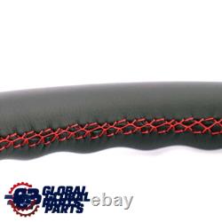 Mini Cooper One R55 R56 R57 R60 R61 Sport Volant avec NEUF Noir Cuir Rouge Fils