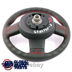 Mini Cooper One R55 R56 R57 R60 R61 Sport Volant avec NEUF Noir Cuir Rouge Fils