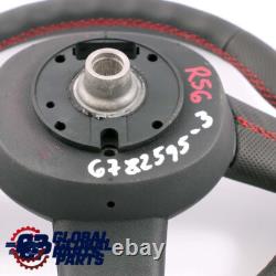 Mini Cooper One R55 R56 R57 R60 R61 Sport Volant avec NEUF Noir Cuir Rouge Fils