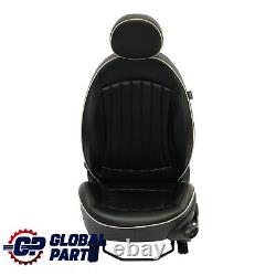 Mini Cooper One R55 R56 Sport Siège Lounge Avant Gauche En Cuir Noir