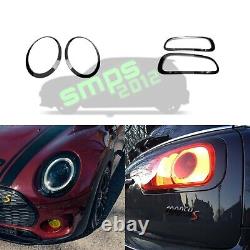 Mini F54 Clubman Avant/Arrière Feu Tête & Arrière Housses Piano Noir Brillant