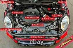Mini F55 F56 F57 Billet Titane Moteur Habillage Kit Divers Couleurs Disponible